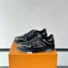 Louis Vuitton Men Sneakers — Black with Oval LV Side Detail product view 3
