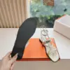 Hermès Women White Leather Strappy Sandals product view 2