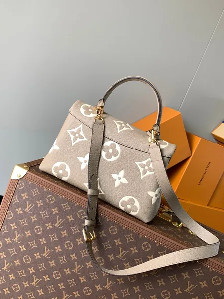 Louis Vuitton Madeleine 30 In Beige Monogram Calfskin Embossed Logo Bag product view 5