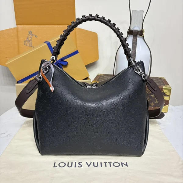 Louis Vuitton Black Mahina Beaubourg Hobo MM Bag product view 6