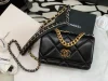 Chanel 19 wallet on chain in shiny lambskin Bag product view 1