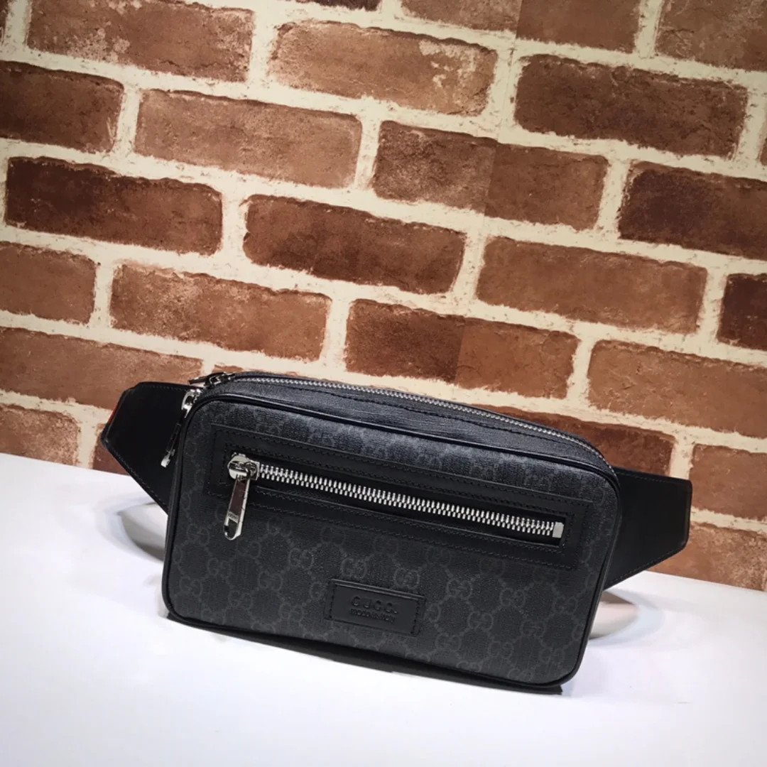 Gucci GG Supreme Black Belt Bag Black product view 1