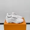 Louis Vuitton Men White Sneakers — Outlined LV Side Detail product view 1