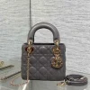 Dior Mini Lady Dior bag in gray product view 1