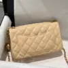 Chanel Classic Bell Bag Handbags Beige Leather Lock Gold 20 cm product view 4
