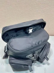 Prada Crossbody Bag 29 In Black Re-Nylon And Calfskin Trim product view 4