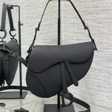 Dior Saddle Bag in Black with Black Hardware product photo
