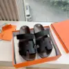 Hermès Women Black Leather Strap Sandals product view 3