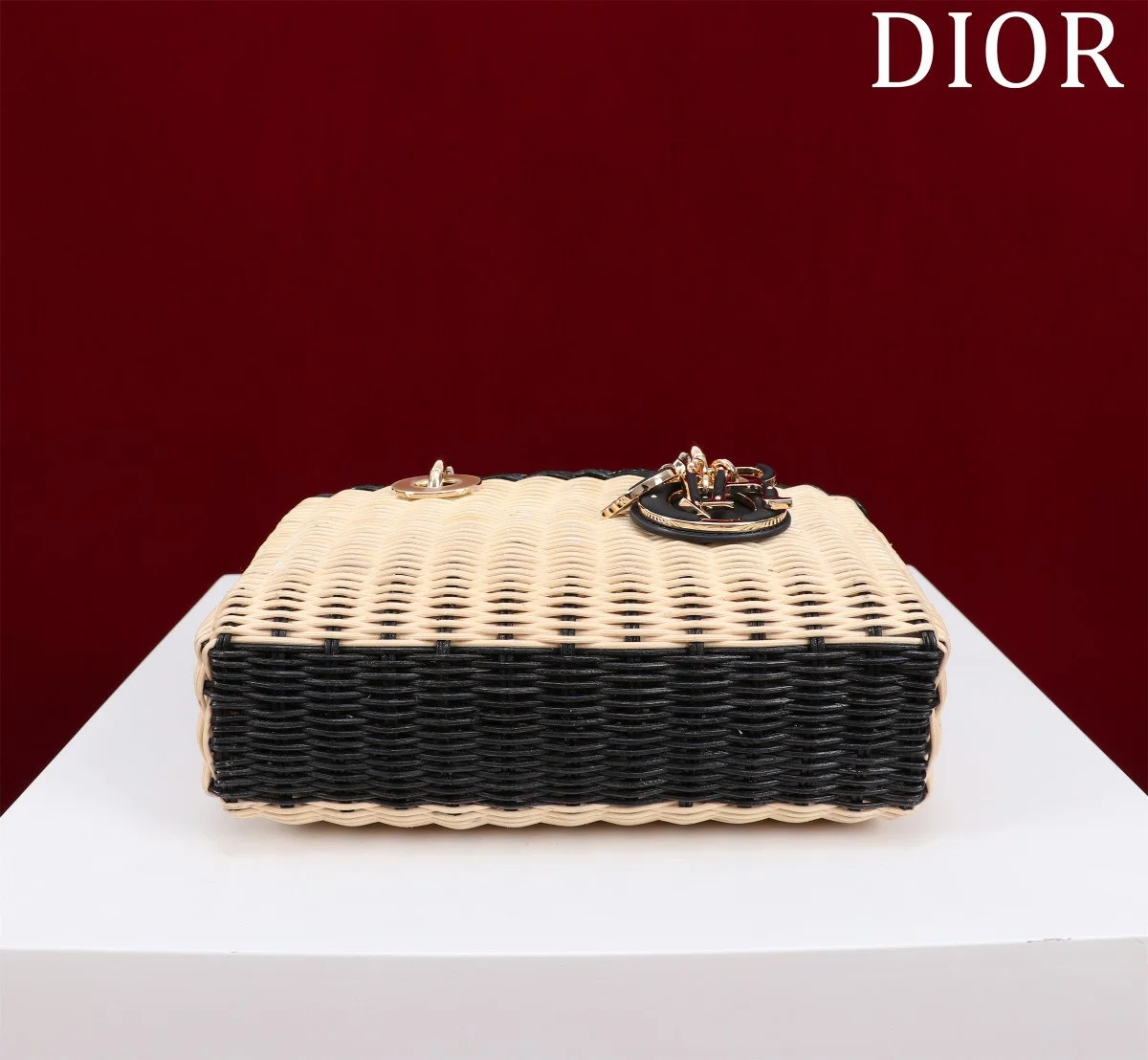Dior Wicker Top-Handle Bag, 22 cm product view 6
