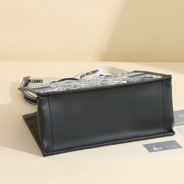 Dior Medium Book Tote — Blue and White Scenic Pattern product view 3