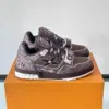 Louis Vuitton Men Brown Textile Sneakers product view 1