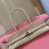 Hermès Birkin 25 Pink/Beige Customize Palladium Hardware Bag product view 6
