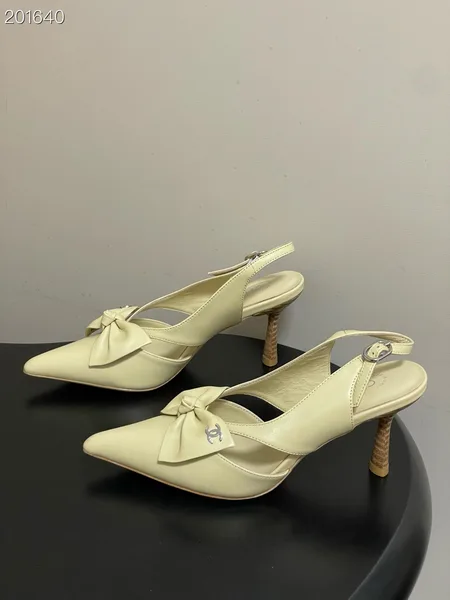Chanel Logo Bow Sling-back Heels product photo