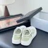 Chanel Women Light Green Canvas Sneakers product view 3