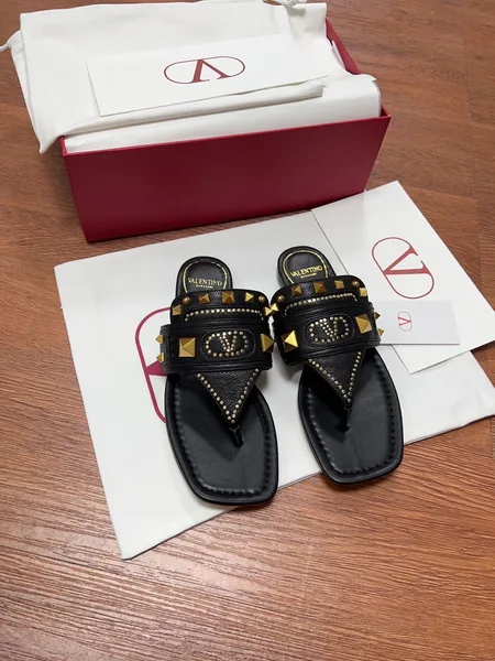 Valentino Women Black Studded Slingback Flats with Square Toe product photo