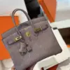 Hermès Birkin 25 Tris Fonce Lizard Leather Palladium Hardware Bag product view 6