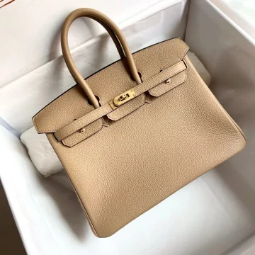 Hermès Birkin Beige Togo 25 Gold Hardware Bag product photo