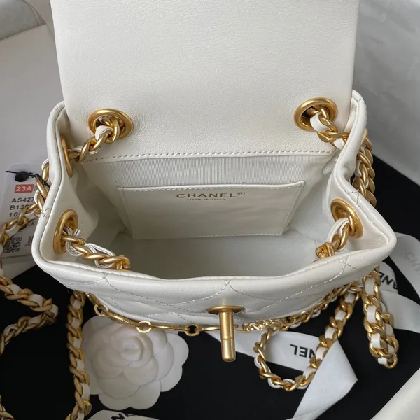 Chanel Charm Mini Backpack Lock Handle Plated 18 cm product view 5