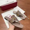 Valentino Women Taupe Leather Studded Sandals product view 5