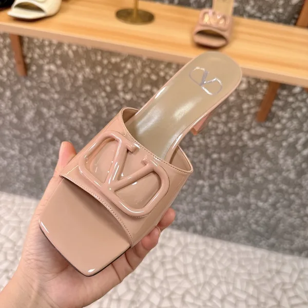 Valentino Women Nude Buckle-Detail Heeled Sandals product view 3