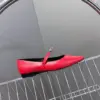 Hermès Women Red Leather Pointed Toe Flats product view 6