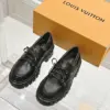 Louis Vuitton Women Black Leather Chunky Loafers product view 1