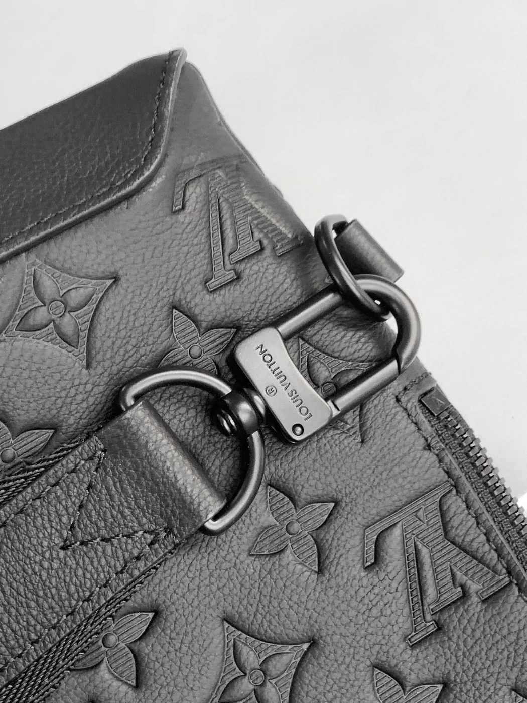 Louis Vuitton Duo Crossbody Sling Bag Black Embossed Monogram product view 4