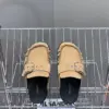 Hermès Women Suede Buckle Mules — Tan Brown product view 6