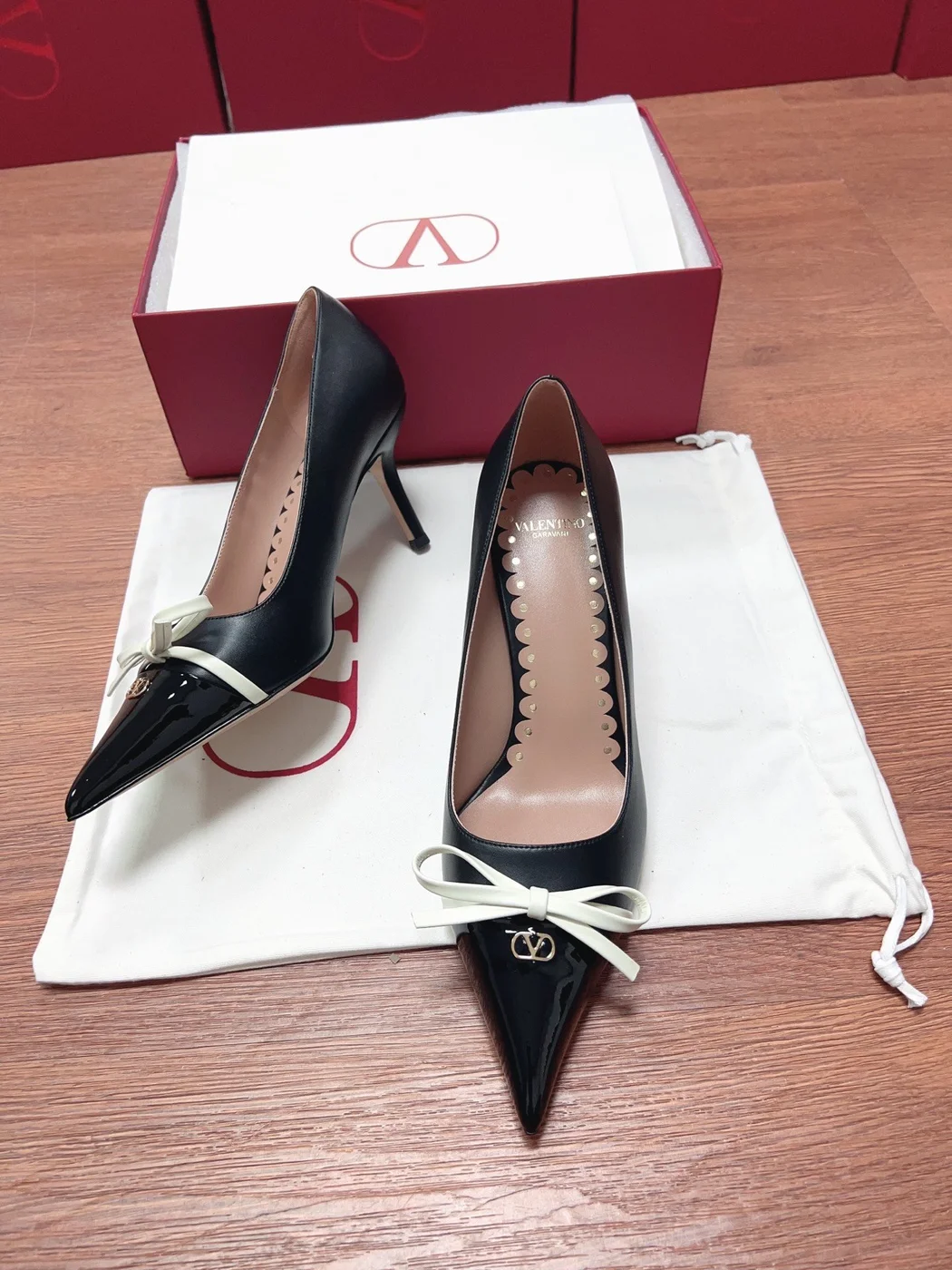 Valentino Women Black Patent Leather Heels product view 5