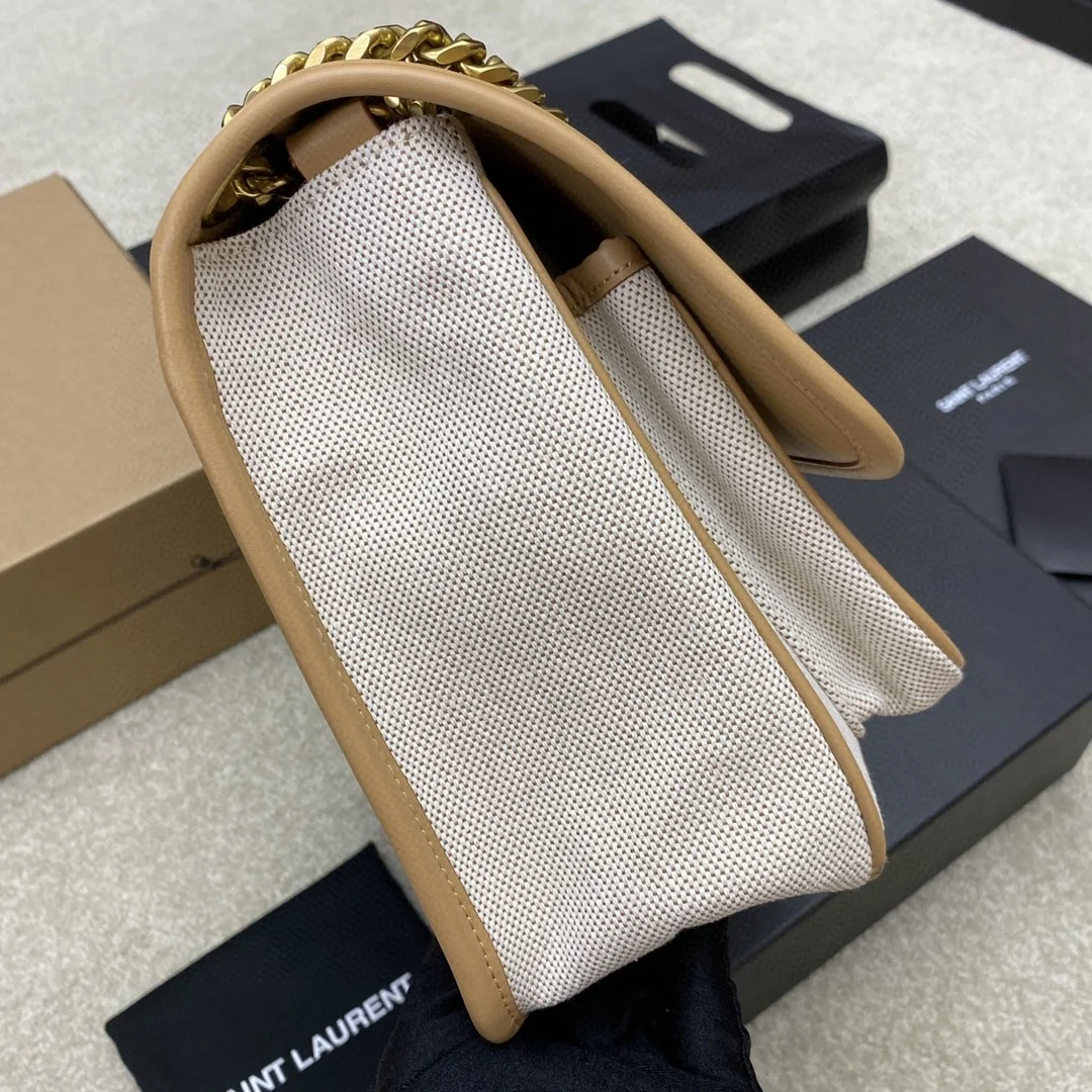 Saint Laurent Yves Niki Bag Natural Canvas product view 3