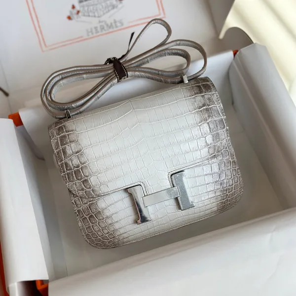 Hermès Constance 19 Himalaya Crocodile Leather Palladium Hardware Bag product photo