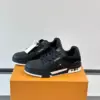 Louis Vuitton Men Sneakers — Black with White Lace Accent product view 3