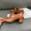 Valentino Women Brown Leather Fringe Loafers product view 5