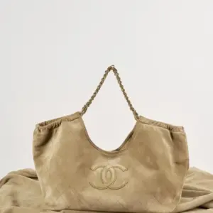 Chanel Suede Quilted Neo Cabas Shopping Tote product photo