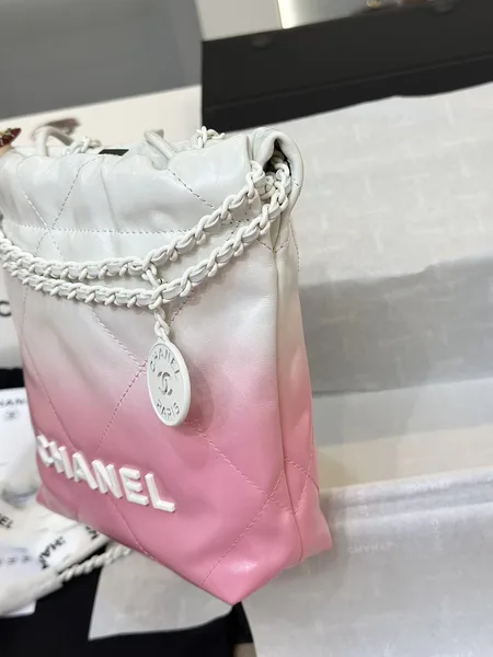 Chanel Handbag 22 Mini Mix White Pink Woman’s 20 cm product view 2