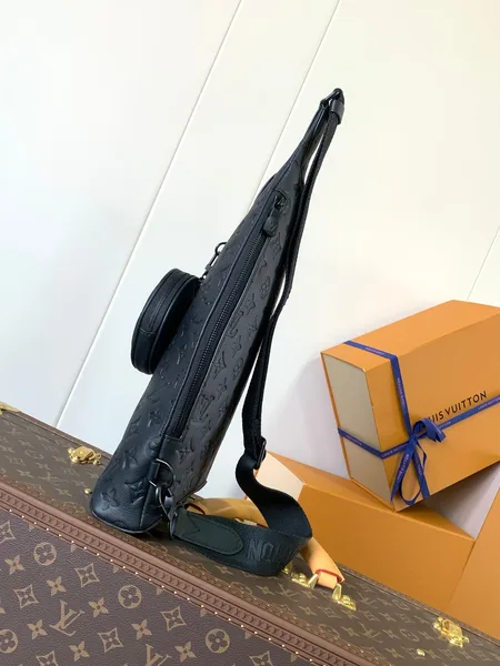 Louis Vuitton Duo Crossbody Sling Bag Black Embossed Monogram product view 2