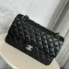 Chanel Classic Flap Medium Lambskin Silver Hardware Bag product view 1