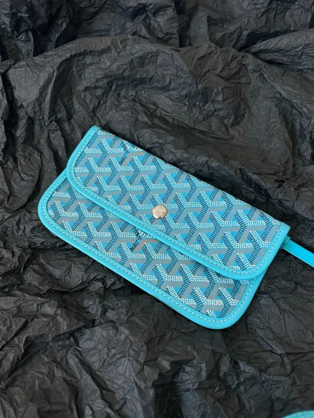Goyard Chevron Tote Bag Bright Blue product view 6