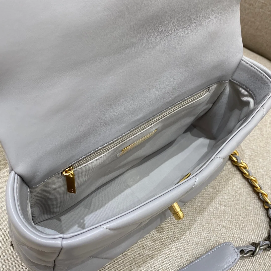 Chanel 19 Bag Small Light Grey product view 2