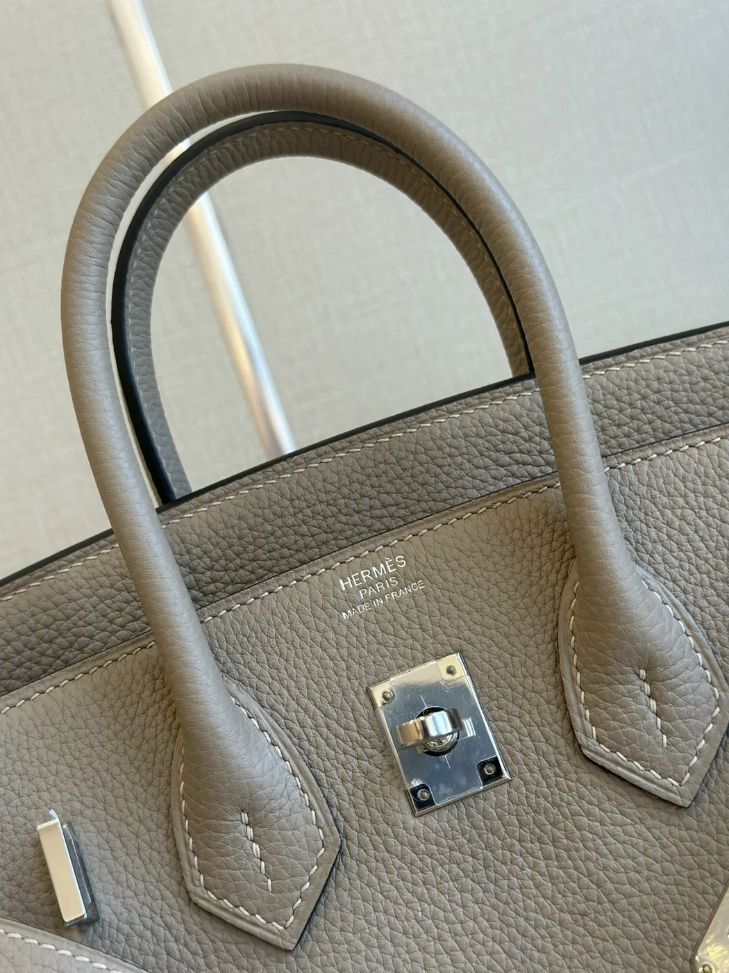 Hermès birkin gray with Silver hardware (size 30) Bag product view 3