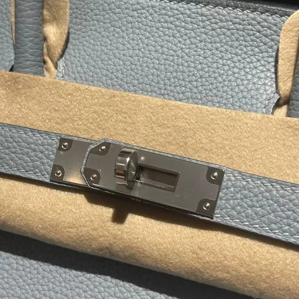 Hermès 25 Cloud Blue* Togo Leather *Silver* Hardware Bag product view 4