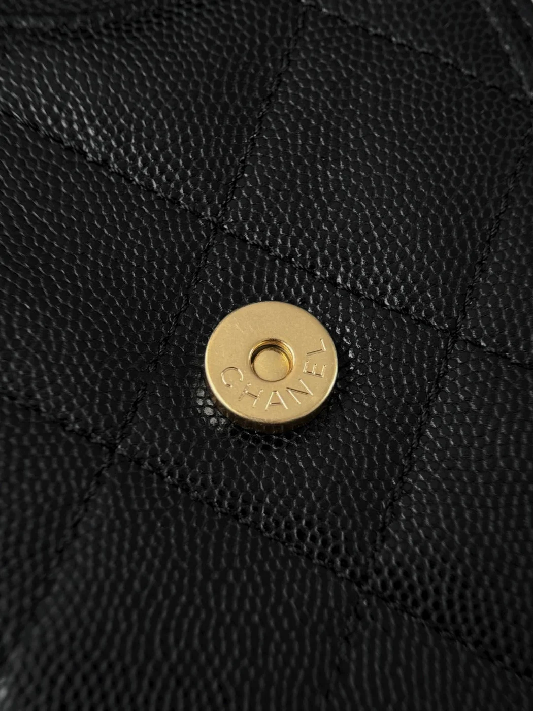 Chanel 25 Mini Black Gold hardware Bag product view 6