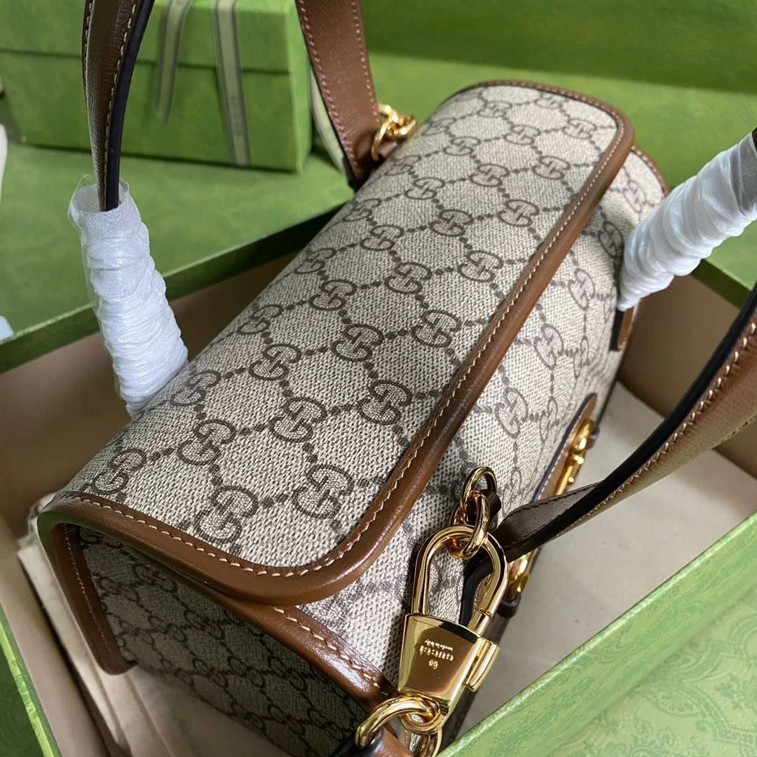 Gucci 1955 Women’s Handbag with Brown Handle 23x16x12cm product view 8