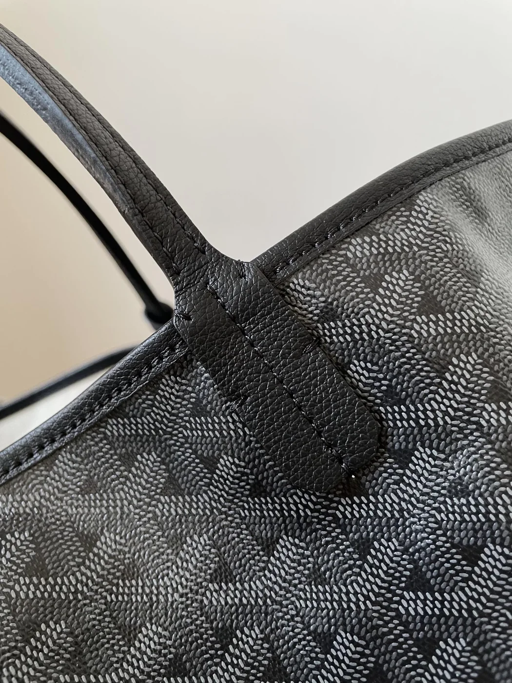 Goyard Black Goyardine Saint Louis PM Leather Bag product view 4