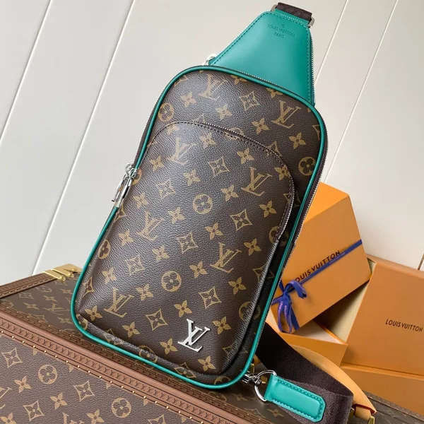 Louis Vuitton Avenue Slingbag 31 In Brown Mix Green Damier Graphite Canvas Bag product photo
