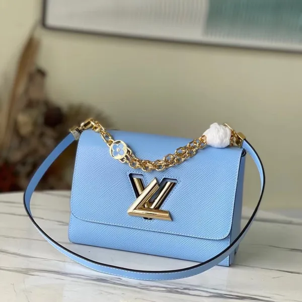 Louis Vuitton Twist Woman’s Blue Handbags 24 cm product photo