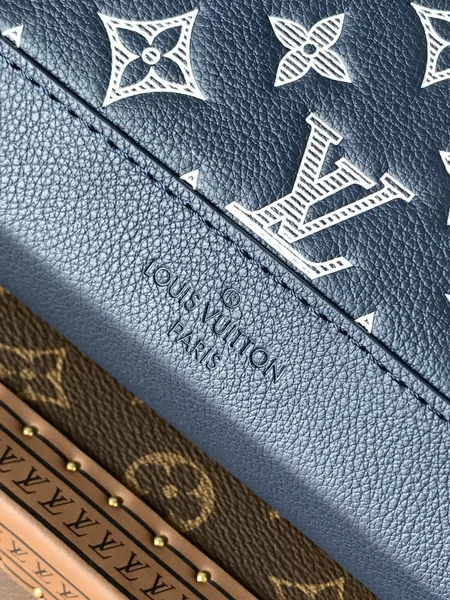 Louis Vuitton Duo Crossbag Bag 42 In Blue And White Monogram Shadow Cowhide product view 6