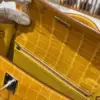 Hermès Kelly bag 25 Sellier Jaune ambre Alligator Crocodile skin Gold hardware product view 10