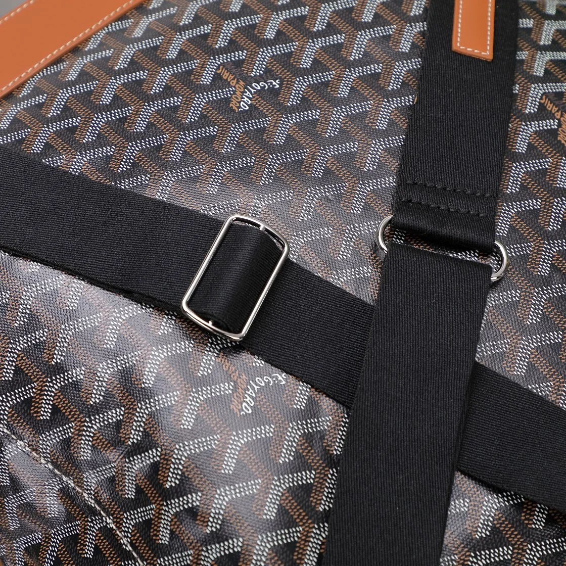Goyard Black Goyardine & Brown Leather Steamer Bag product view 2