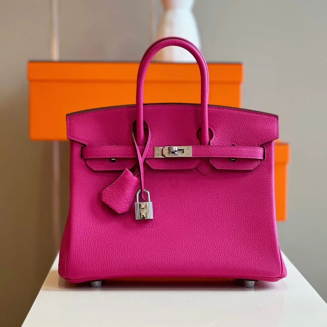 Hermès Birkin 25 Pink Togo leather Palladium Hardware Bag product view 1